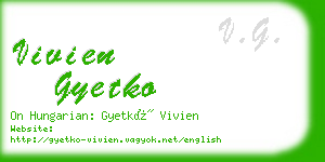 vivien gyetko business card